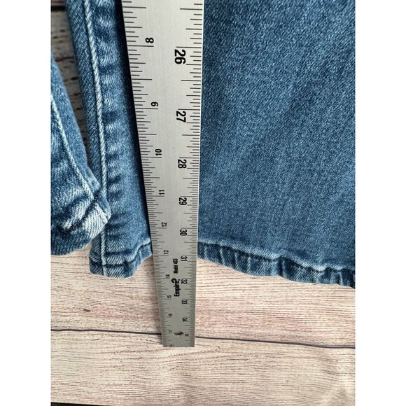 Pilcro The Icon Flare High Rise Jeans Men's Size 26 Blue Medium Wash Denim - Picture 12 of 13